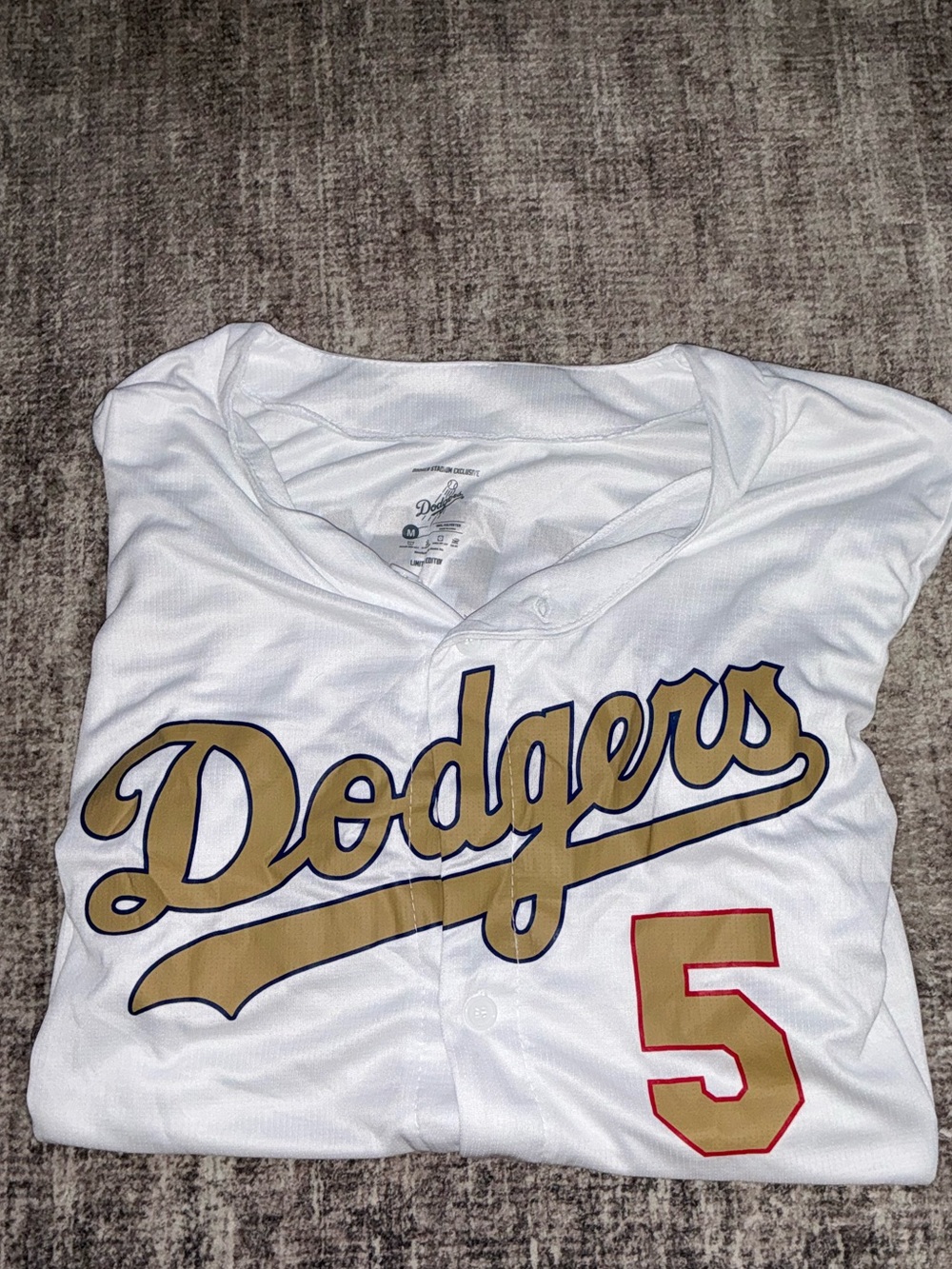 Los Angeles Dodgers #5 FREDDY FREEMAN!White Gold Baseball Jersey